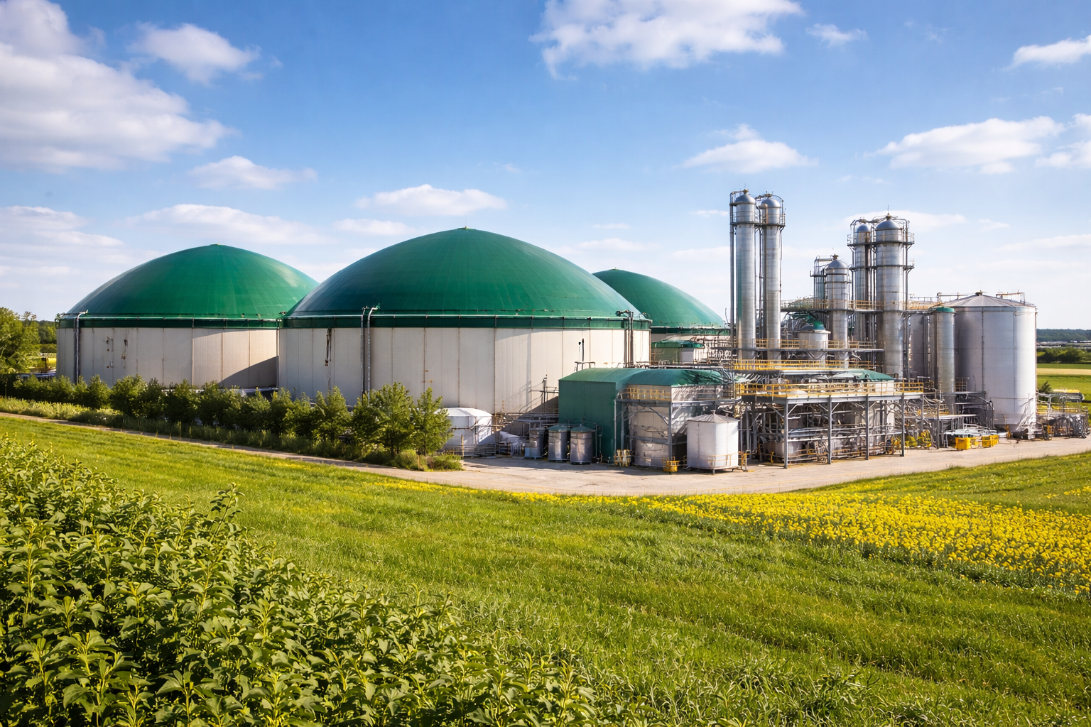 Compressed biogas (CBG) plant infrastructure